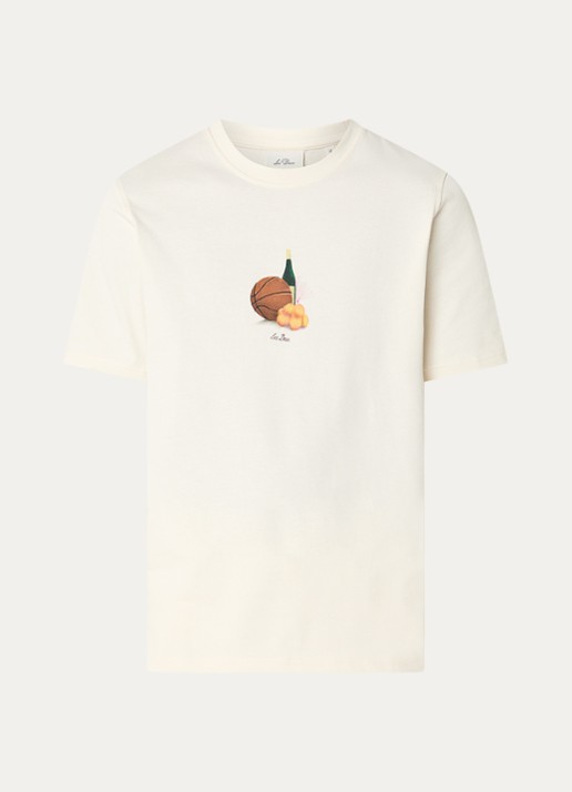 Les Deux Lemons T-shirt met print - voorkant 2 creme