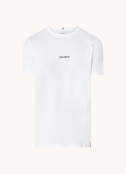 Les Deux Lens T-shirt met logo - voorkant 3 wit