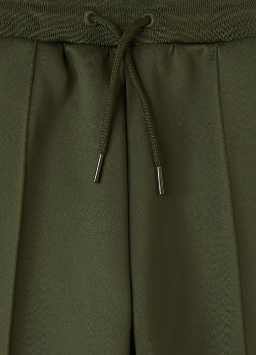 Les Deux Loose fit trackpants met logoborduring - detail 3 legergroen