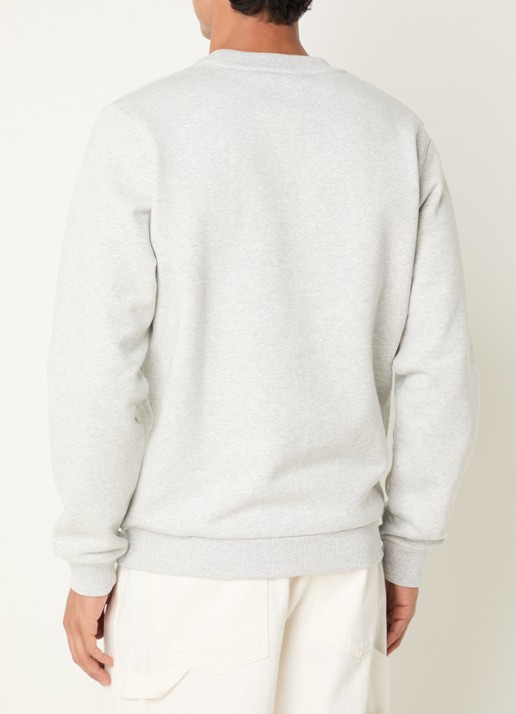 Les Deux Market sweater met print - achterkant 4 grijsmele