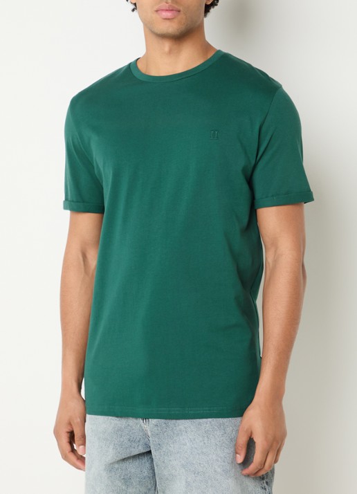 Les Deux Norregaard T-shirt met logoborduring