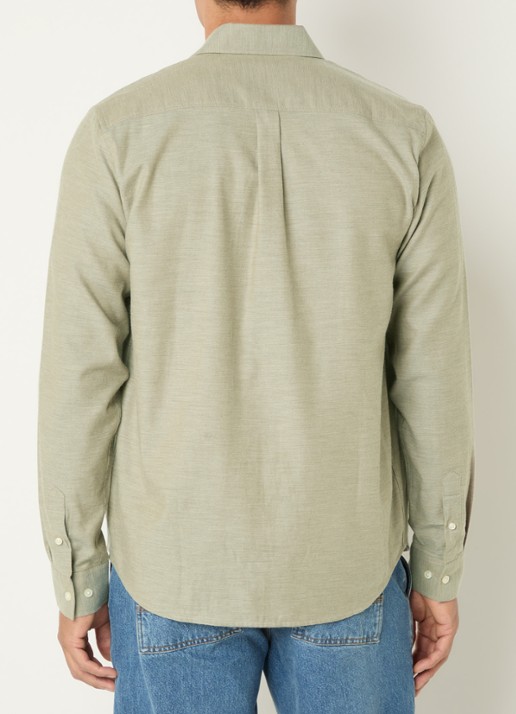 Les Deux Regular fit overhemd met kraag - achterkant 2 beige
