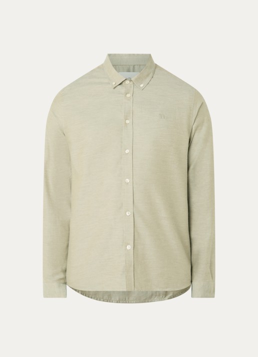 Les Deux Regular fit overhemd met kraag - voorkant 3 beige