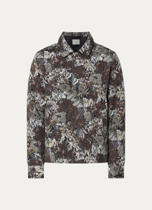 Les Deux Rose jack met jacquard dessin - voorkant 3 donkerblauw