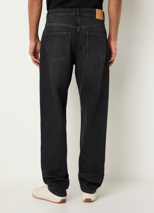 Les Deux Ryder straight leg jeans met gekleurde wassing - achterkant 5 zwart