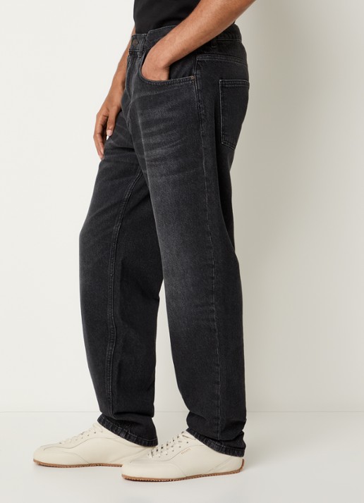 Les Deux Ryder straight leg jeans met gekleurde wassing - detail 4 zwart