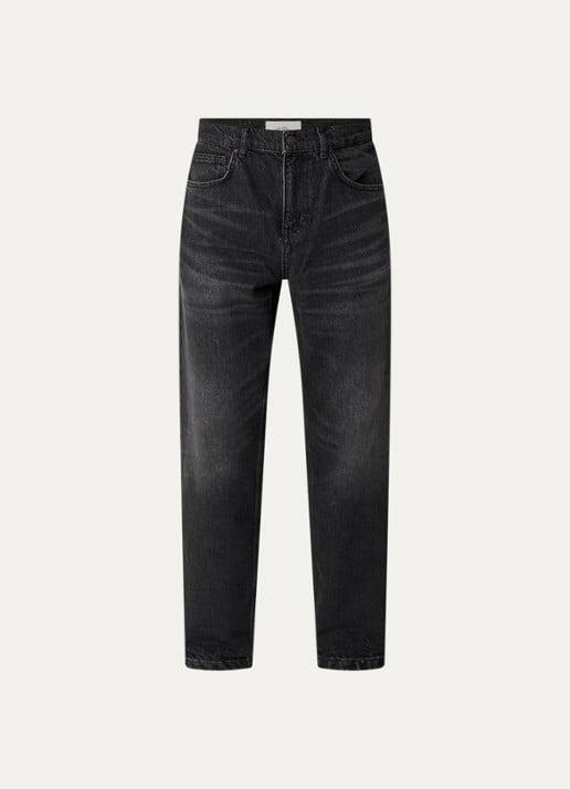 Les Deux Ryder straight leg jeans met gekleurde wassing - voorkant zwart
