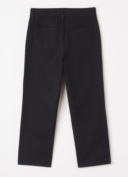 Les Deux Slim fit chino met steekzakken - voorkant 2 zwart