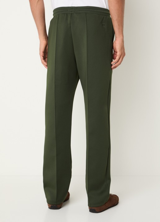 Les Deux Straight fit trainingsbroek met steekzakken en logo - achterkant 3 legergroen