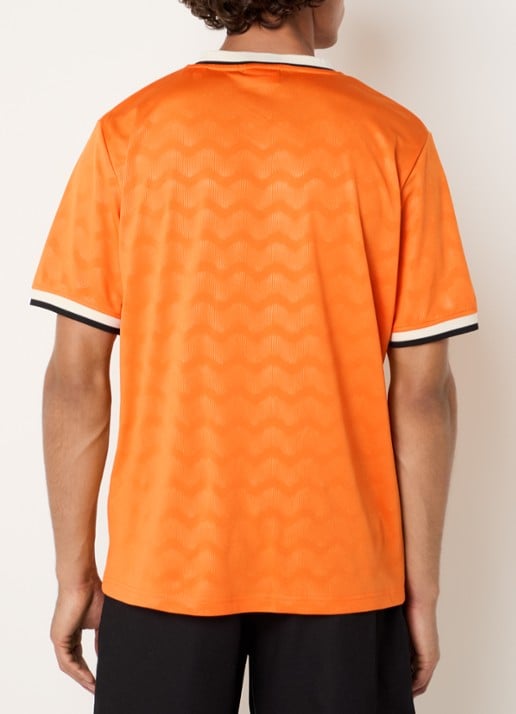 Les Deux WK Jersey Netherlands T-shirt met print - achterkant oranje
