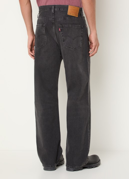 Levi's 501 loose fit jeans met gekleurde wassing - achterkant zwart