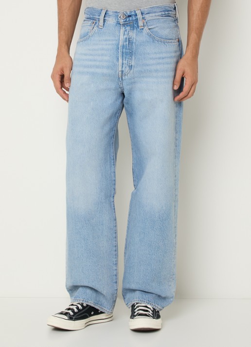 Levi's 501 Straight fit jeans met lichte wassing en steekzakken