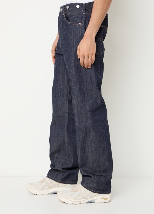 Levi's 501 straight leg jeans met donkere wassing - detail 3 indigo