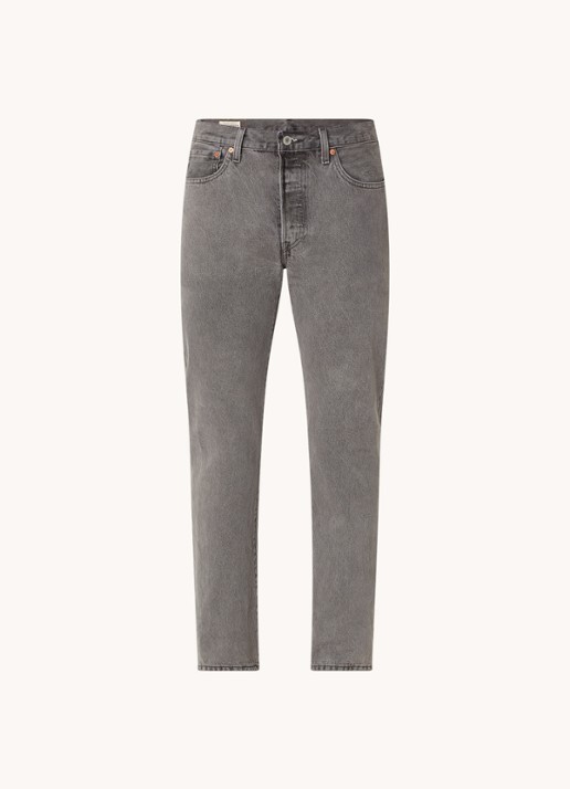 Levi's 501 straight leg jeans met gekleurde wassing - voorkant 4 antraciet