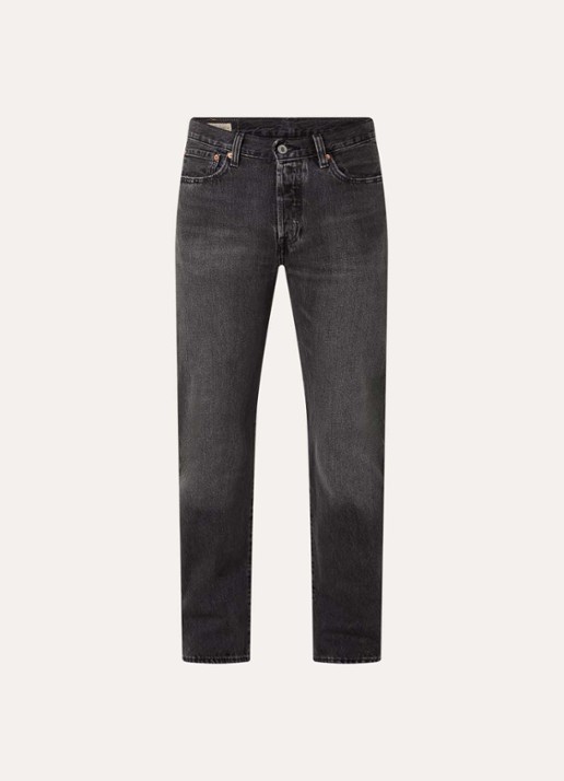 Levi's 501 straight leg jeans met gekleurde wassing - voorkant 2 donkergrijs
