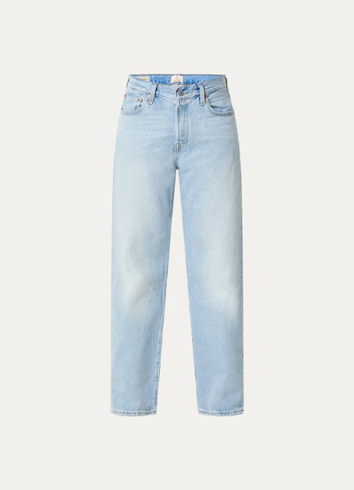 Levi's 501 straight leg jeans met lichte wassing - voorkant 2 indigo