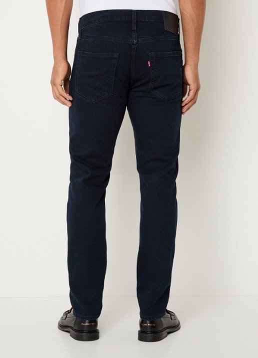 Levi's 502 Slim fit jeans met donkere wassing en steekzakken - achterkant 5 indigo