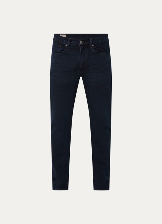 Levi's 502 Slim fit jeans met donkere wassing en steekzakken - voorkant indigo