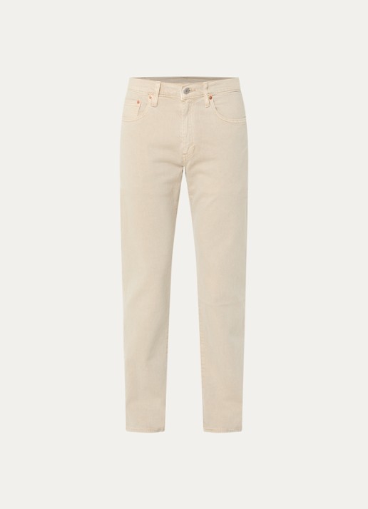 Levi's 502 slim fit jeans met gekleurde wassing - voorkant vanillegeel