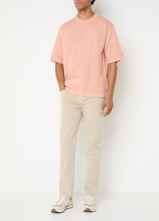Levi's 502 slim fit jeans met gekleurde wassing - voorkant 2 vanillegeel