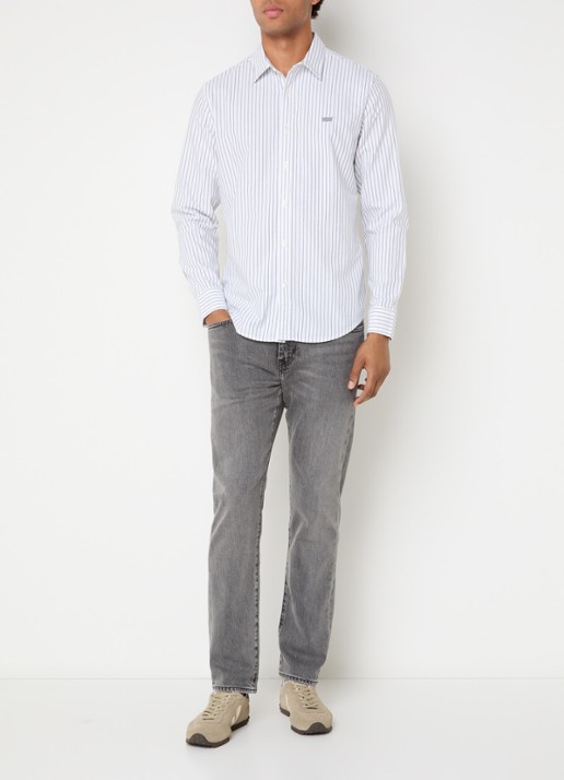 Levi's 502 slim fit jeans met gekleurde wassing - voorkant 5 grijs