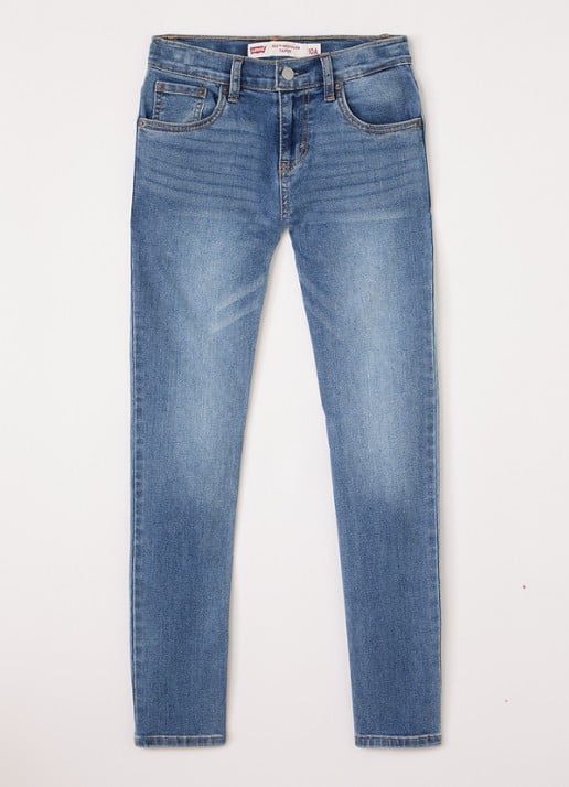 Levi's 502 slim fit jeans met medium wassing