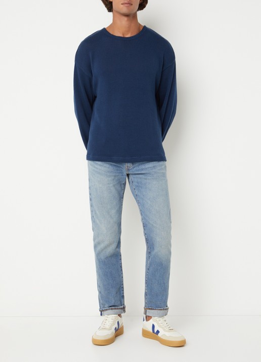 Levi's 502 slim fit jeans met medium wassing - voorkant 2 indigo