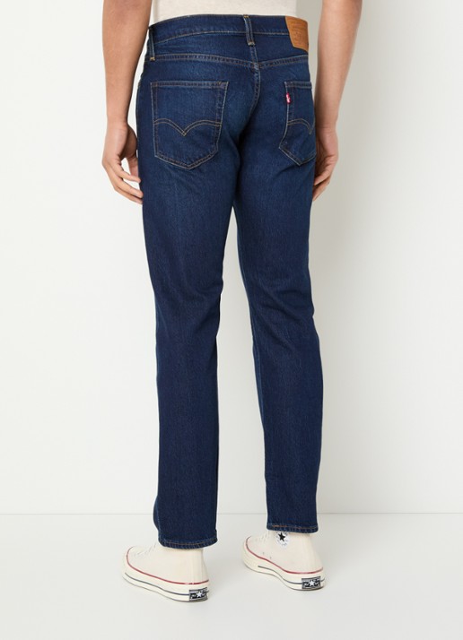 Levi's 502 tapered jeans  met donkere wassing - achterkant 3 indigo