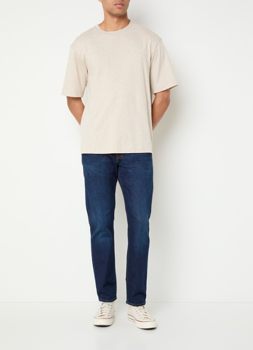 Levi's 502 tapered jeans  met donkere wassing - voorkant 2 indigo