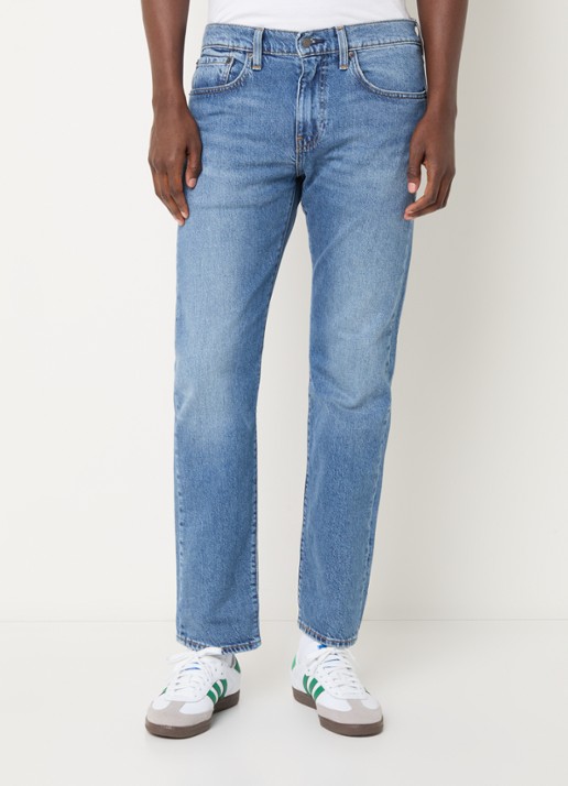 Levi's 502 tapered jeans  met medium wassing - detail 3 indigo
