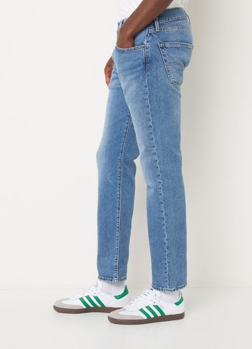 Levi's 502 tapered jeans  met medium wassing - detail 4 indigo