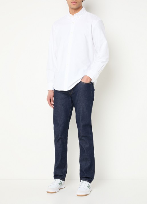 Levi's 511 slim fit jeans met donkere wassing - voorkant 5 indigo