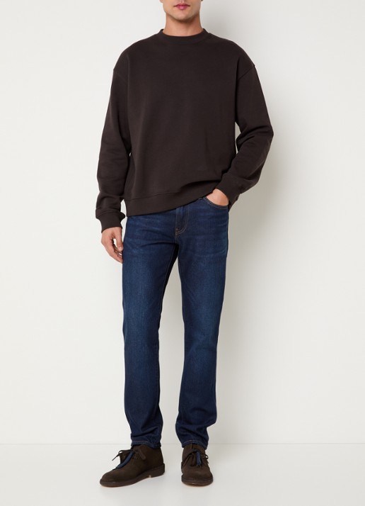Levi's 511 Slim fit jeans  met donkere wassing - voorkant 2 indigo