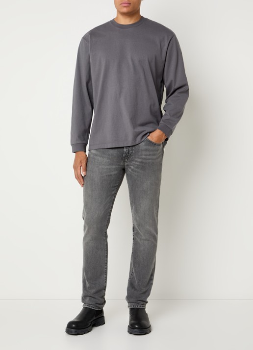 Levi's 511 slim fit jeans met gekleurde wassing - voorkant 3 grijs