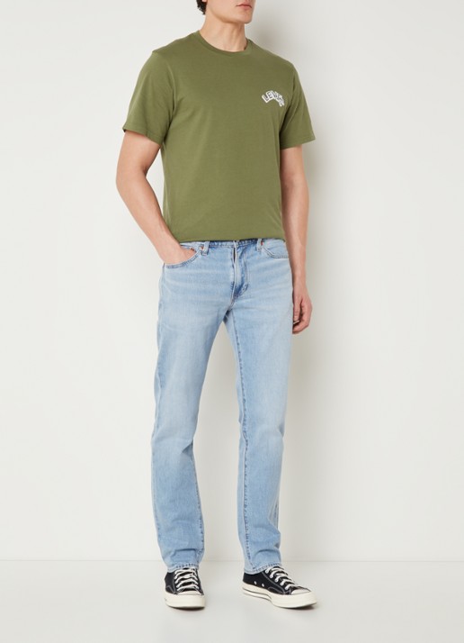 Levi's 511 Slim fit jeans met lichte wassing - voorkant 5 indigo