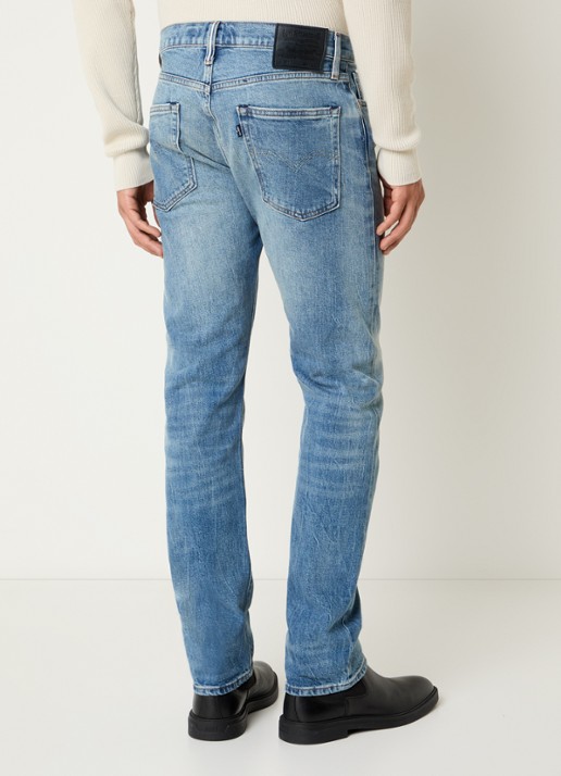 Levi's 511 slim fit jeans met lichte wassing - achterkant 3 indigo