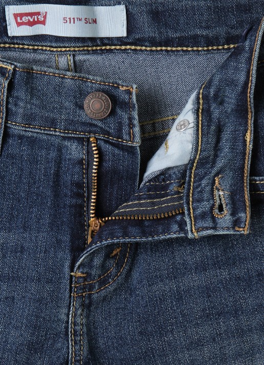 Levi's 511 slim fit jeans met medium wassing - detail 3 jeans