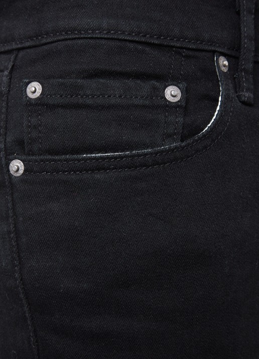 Levi's 511 slim fit jeans met stretch - detail 5 zwart