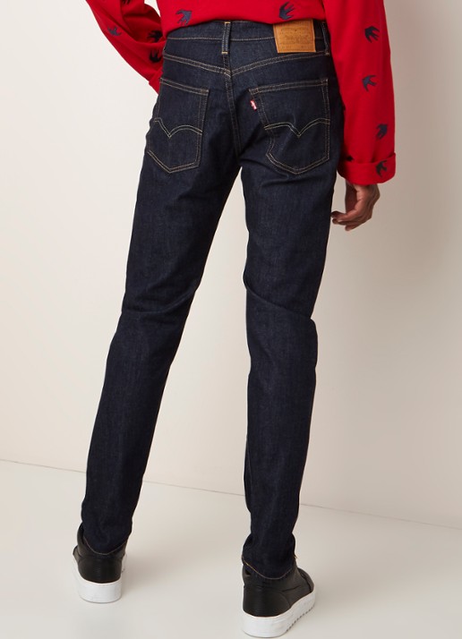 Levi's 512 high rise slim fit jeans - achterkant 3 indigo