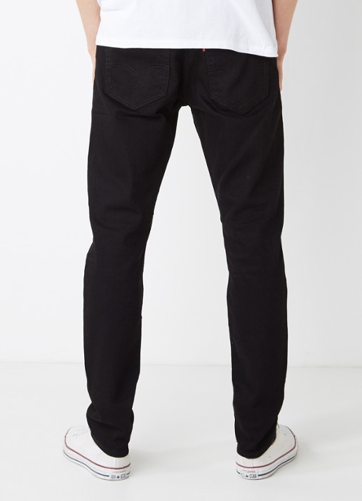 Levi's 512 high rise tapered jeans - achterkant 6 zwart