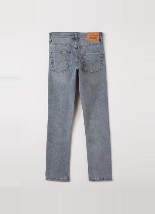 Levi's 512 slim fit jeans - voorkant 2 middengrijs
