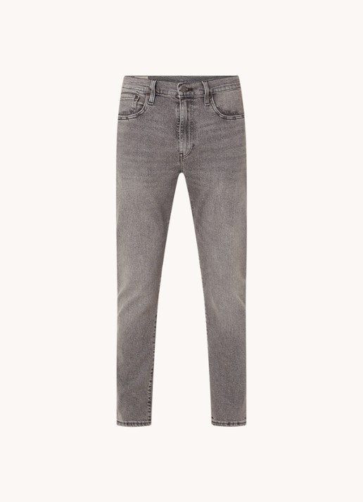 Levi's 512 tapered fit jeans met gekleurde wassing - voorkant antraciet