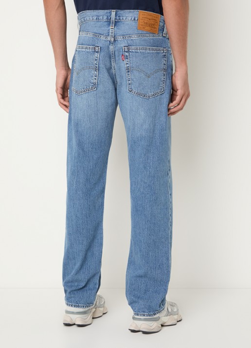 Levi's 555 straight fit jeans met medium wassing - achterkant 3 indigo