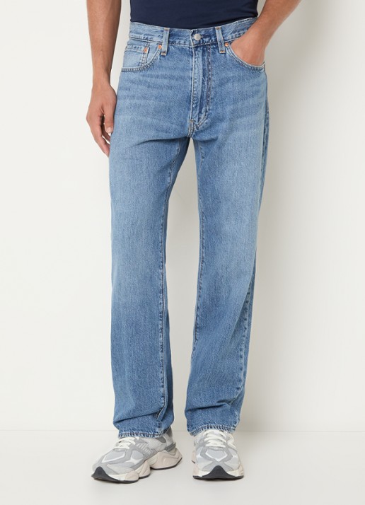 Levi's 555 straight fit jeans met medium wassing