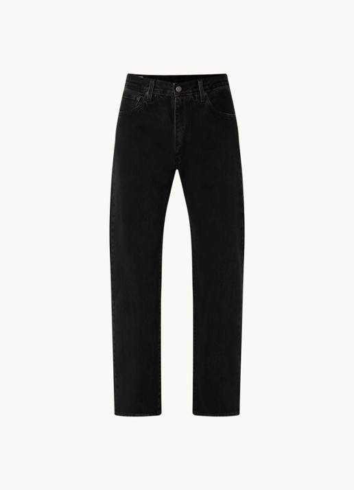 Levi's 555 straight leg jeans met gekleurde wassing - voorkant zwart