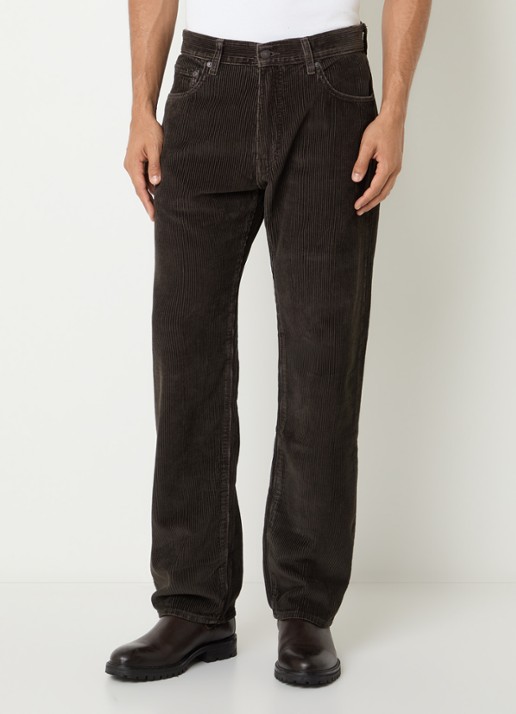 Levi's 555 straight leg jeans met gekleurde wassing - detail 4 donkerbruin