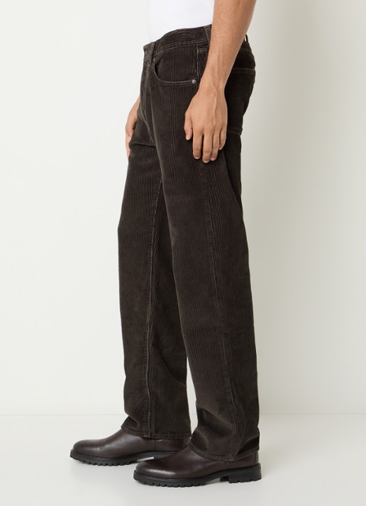 Levi's 555 straight leg jeans met gekleurde wassing - detail 5 donkerbruin