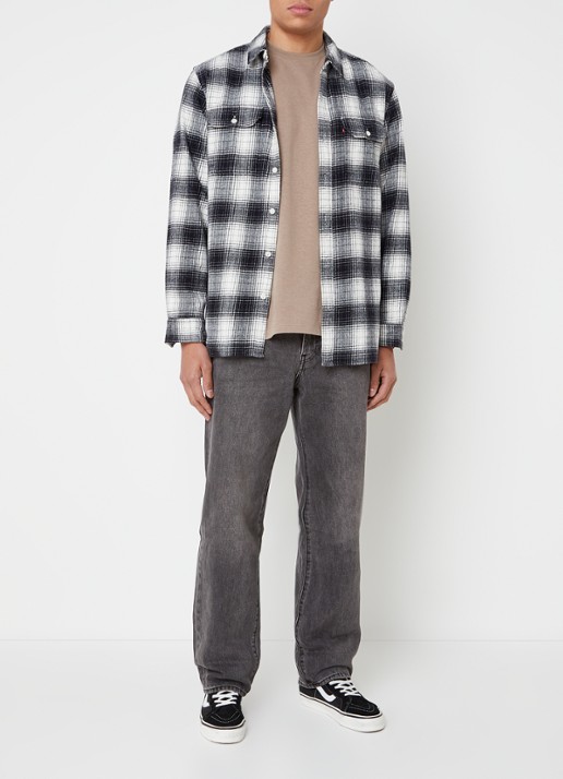 Levi's 568 loose fit jeans met gekleurde wassing - voorkant 2 grijs