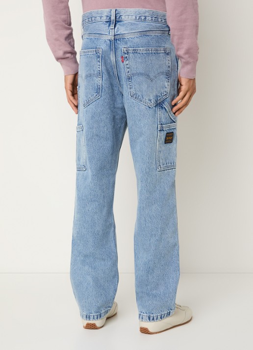 Levi's 568 Loose fit jeans met lichte wassing - achterkant 5 indigo