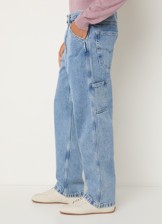 Levi's 568 Loose fit jeans met lichte wassing - detail 4 indigo